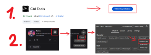 Export steps for Character AI
